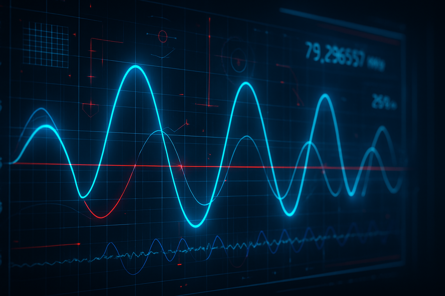 Oscilloscope waveform